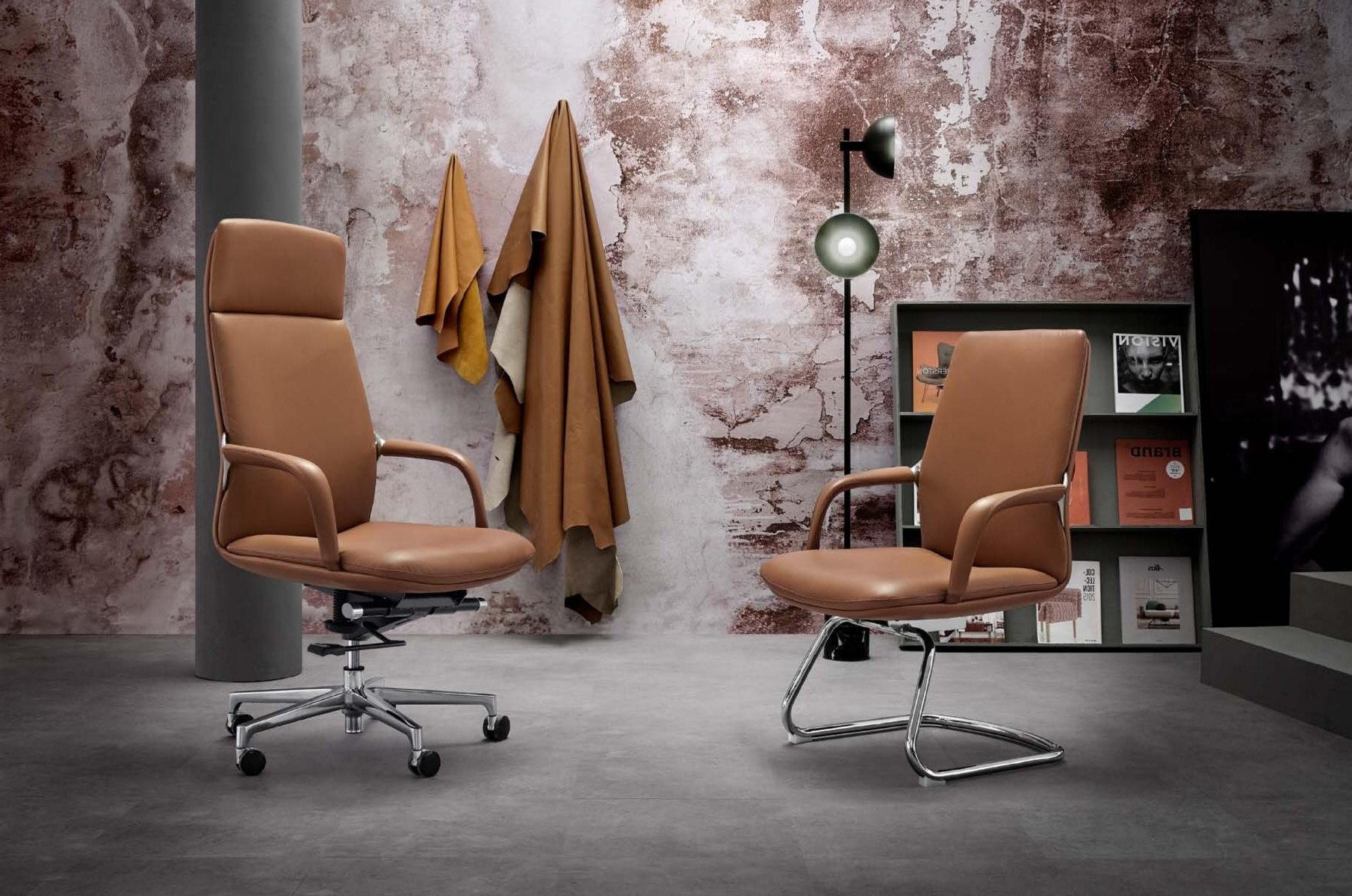 Xlmoebel Besucherstuhl Kunstlederstuhl Schwarz von XLMOEBEL – eleganter Sitzkomfort, Made in Europa