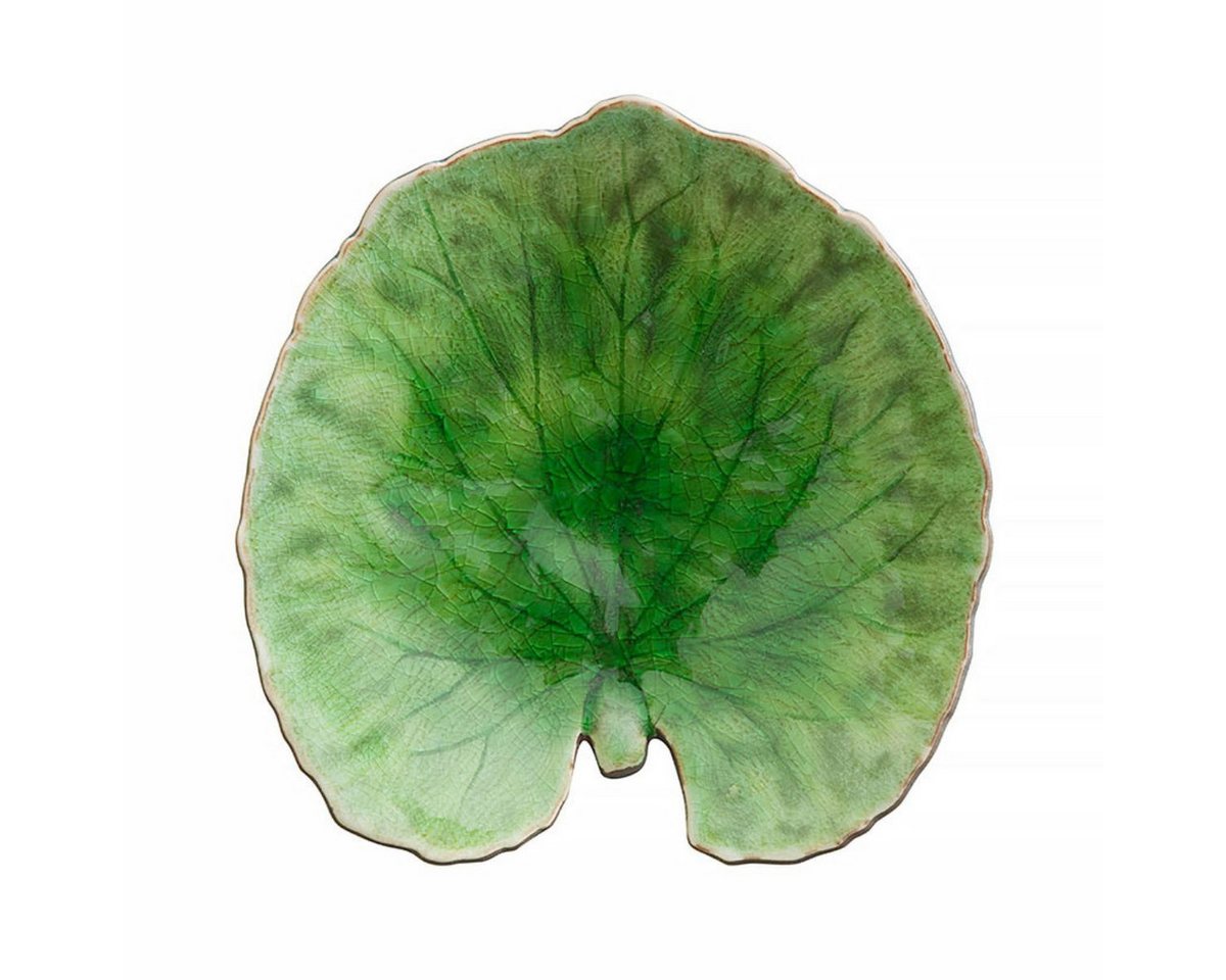 Costa Nova Vorspeisenteller Snack-/Beilagenteller, Blatt-Form, Alchemilla Leaf, (1 St), Hohe Brenntemperaturen, porenfrei hygienisch
