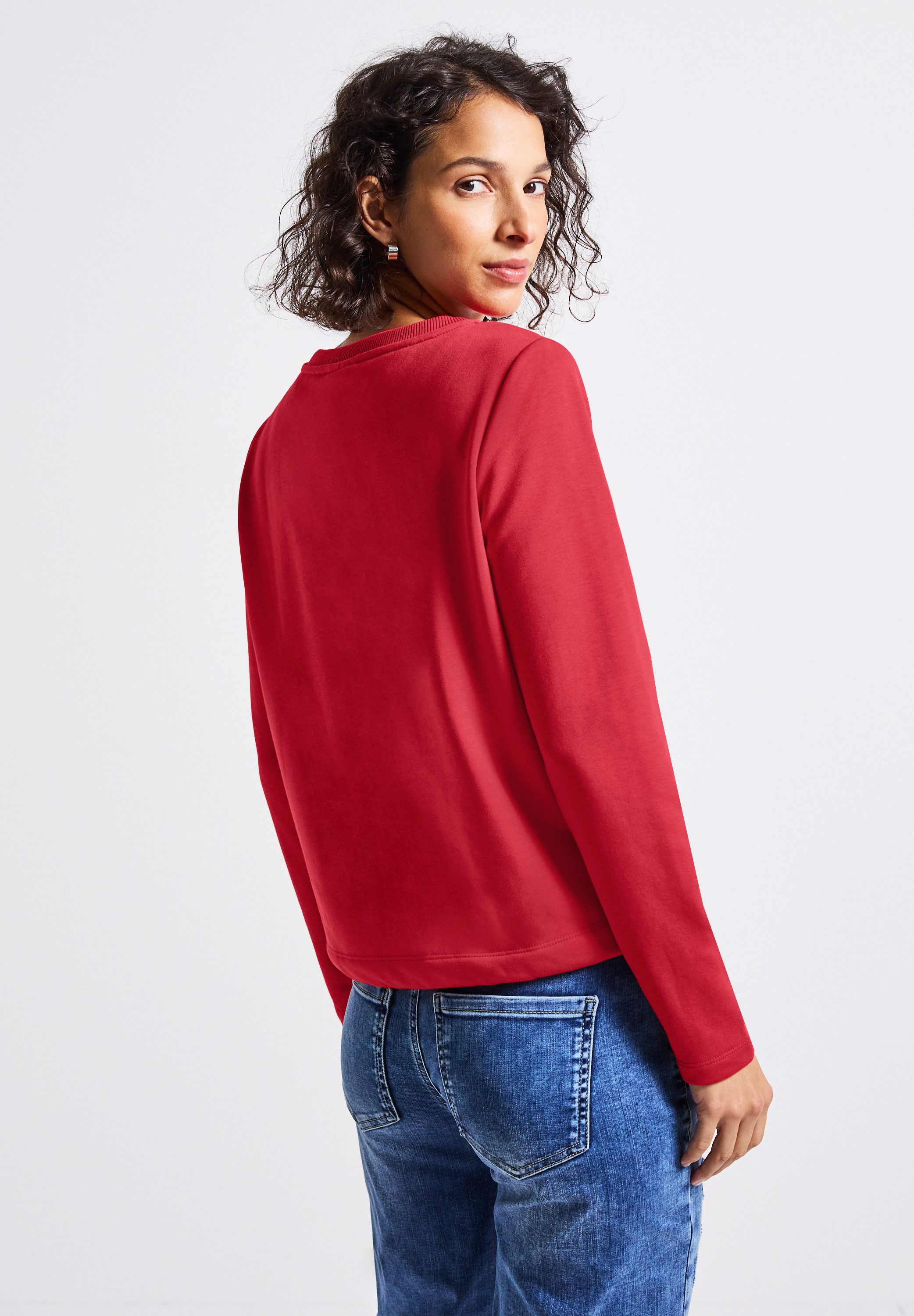 STREET ONE Sweatshirt mit Tunnelzug am Saum günstig online kaufen