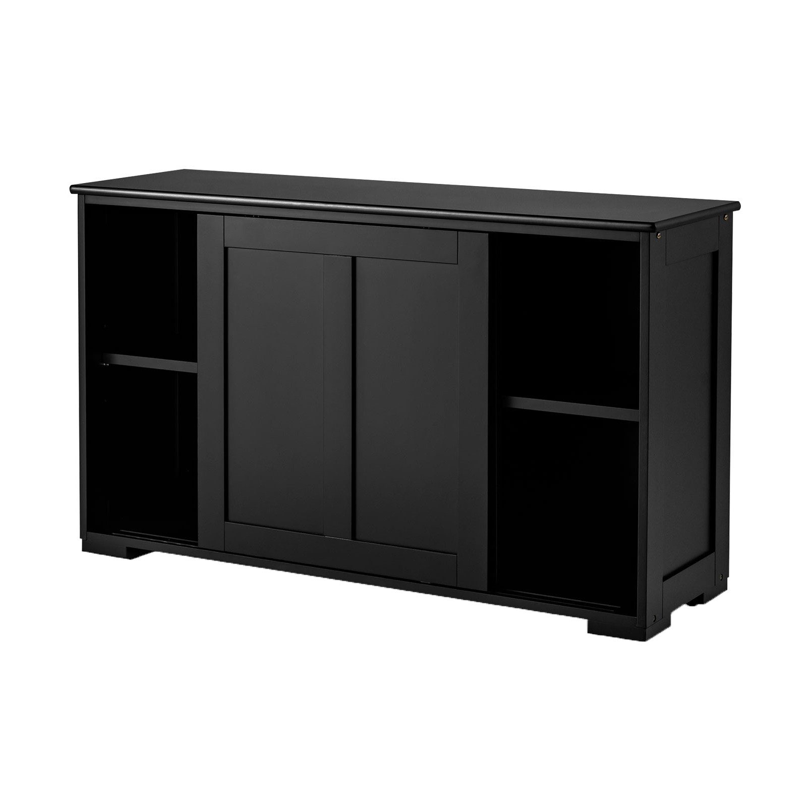 KOMFOTTEU Sideboard Küchenschrank Wohnzimmerregel, Unterschrank mit Schiebt günstig online kaufen