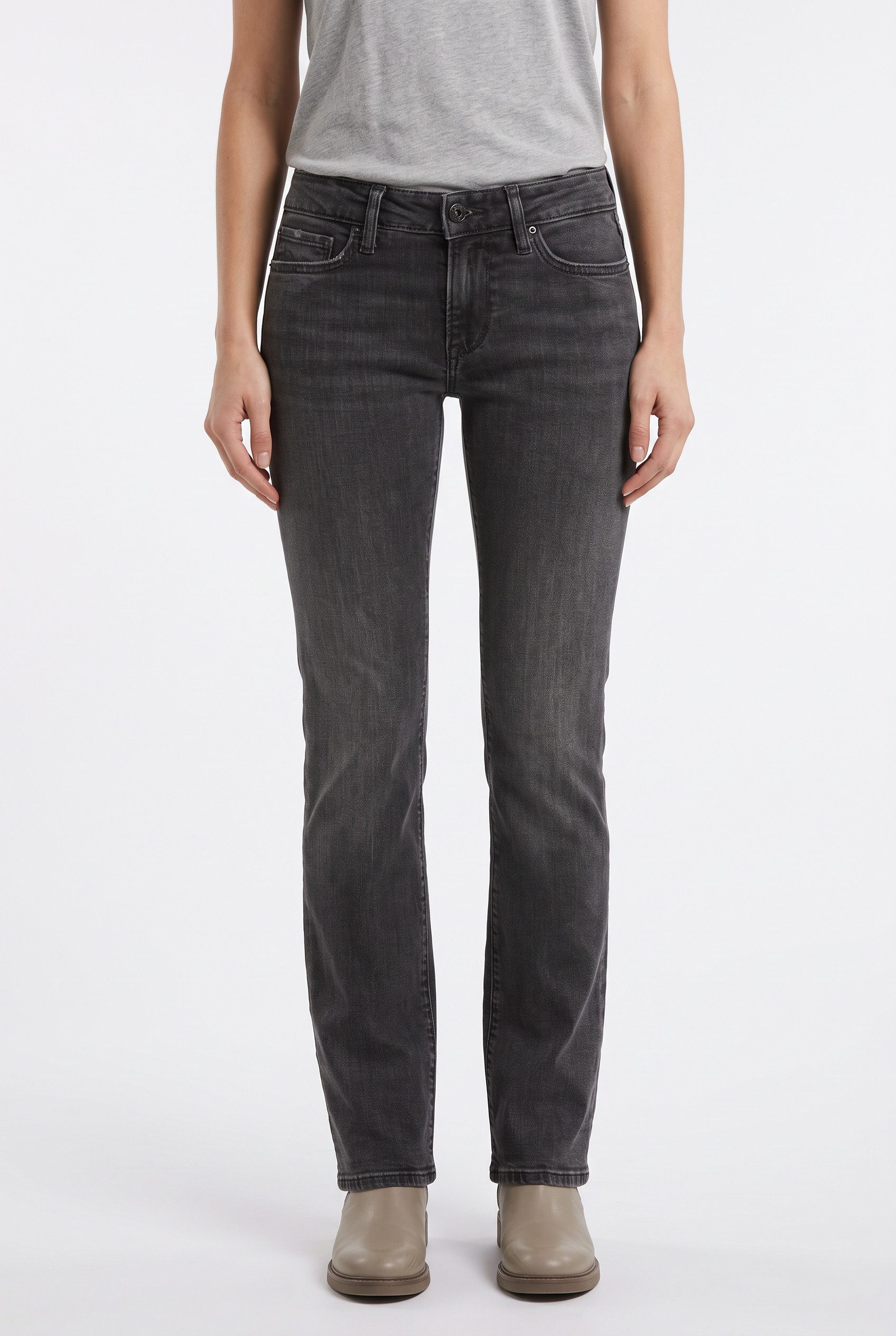 Replay Bootcut-Jeans NEW LUZ mit gesticktem R an der Gesäßtasche