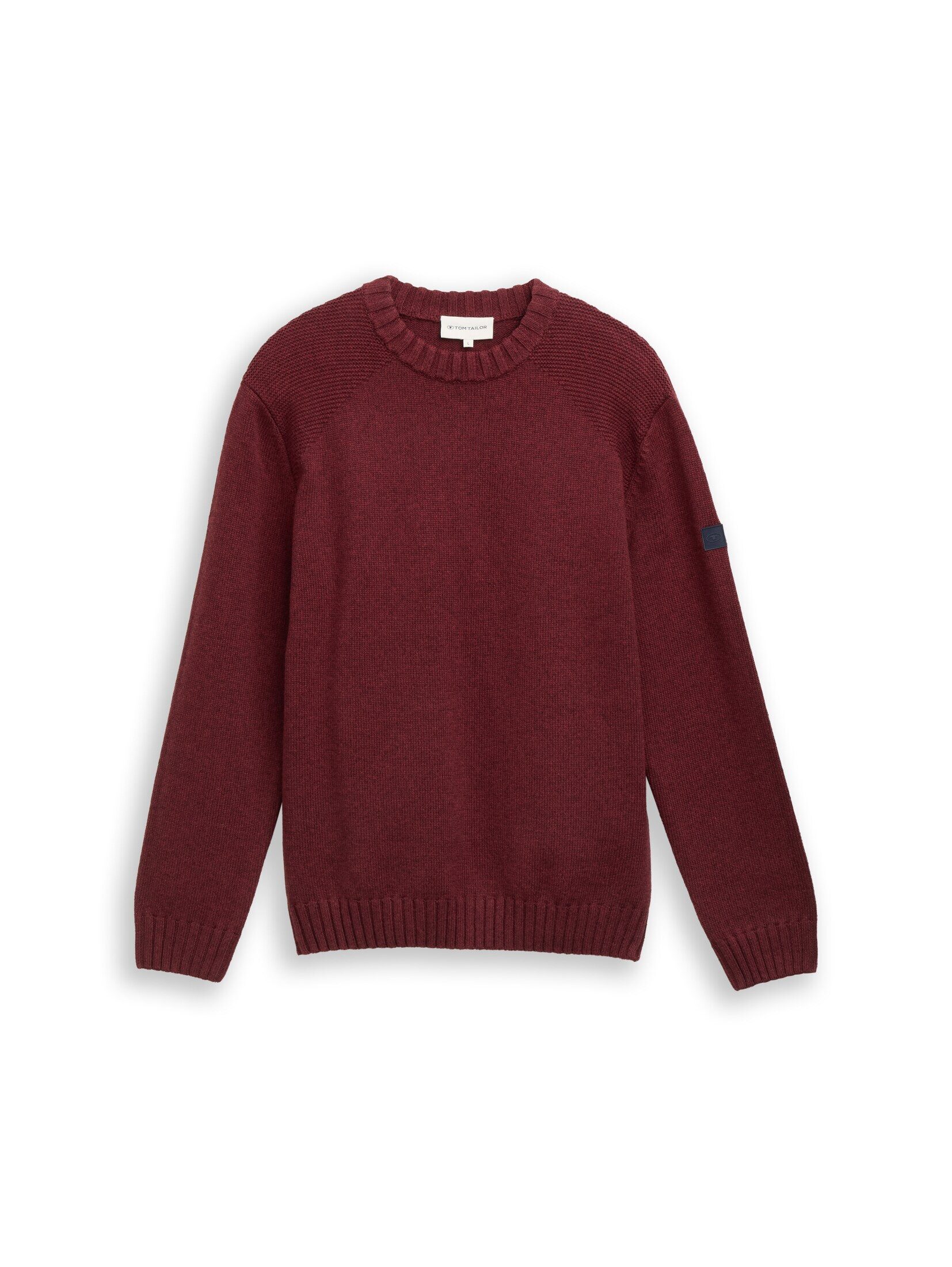 TOM TAILOR Strickpullover Pullover & Strickjacken Strickpullover mit Ripp-D günstig online kaufen