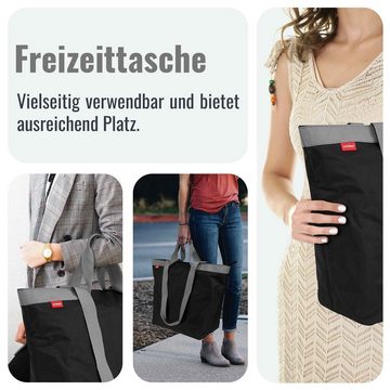 achilles Freizeittasche Shoppertasche Einkaufstasche zum Schultern Freizeittasche Schwarz (1)