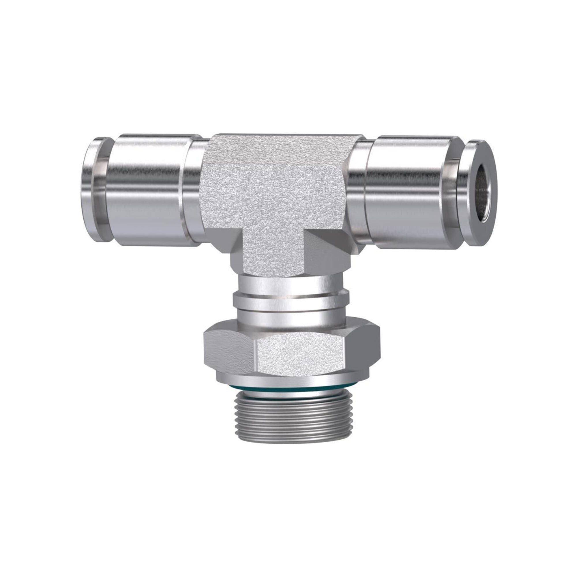 RIEGLER Schnellkupplung Riegler T-Steckverschraubung, drehbar, G 3/8 a., Schlauch-Ã˜ 8, ES 1.4