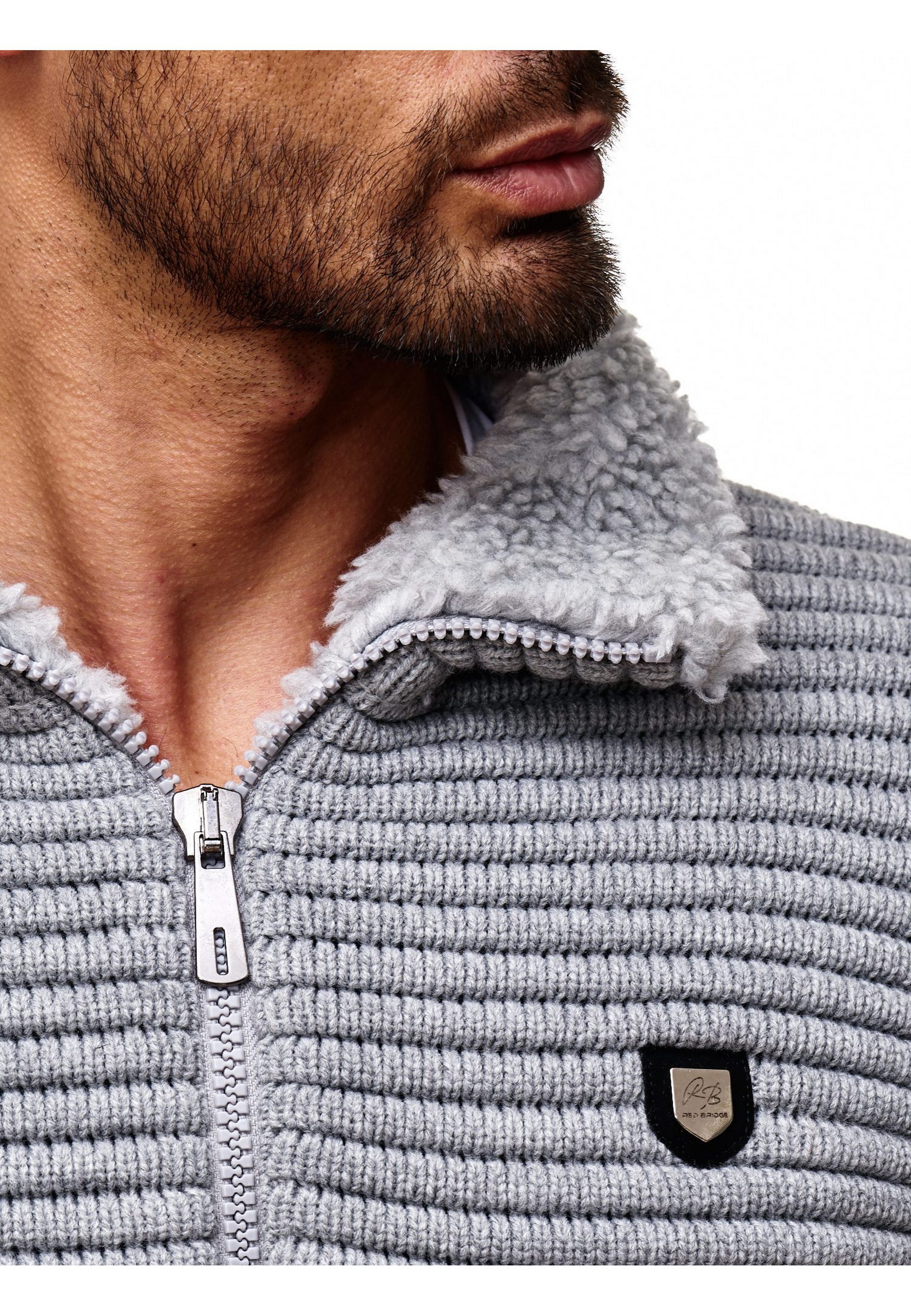 RedBridge Strickjacke Wichita mit Teddyfell