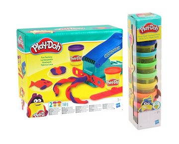 Play-Doh Knete Play-Doh Party Pack mit Knetwerk Fun Factory Knetpresse (448g Knete)