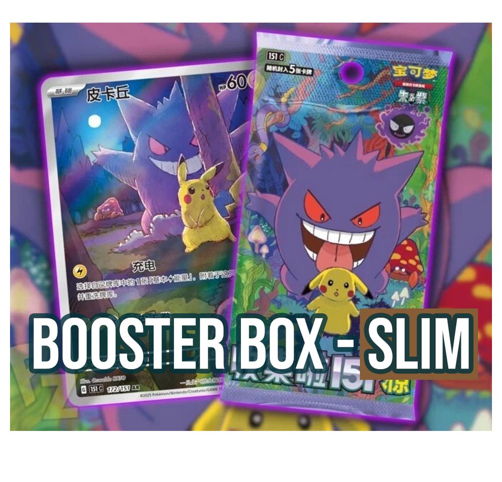 The Pokémon Company Sammelkarte Pokemon Collect 151 Surprise Booster Box Slim 151 C Chinesisch
