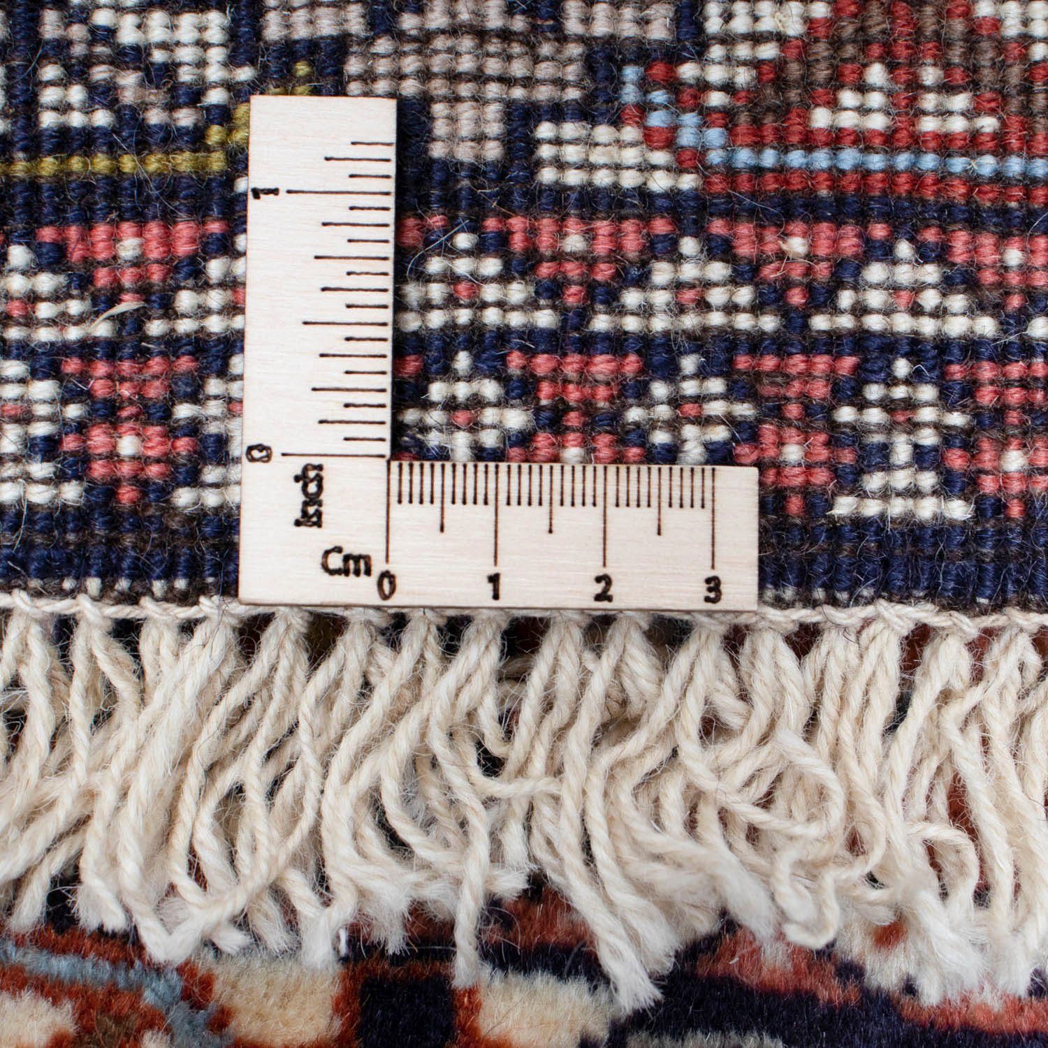 Wollteppich Yalameh Medaillon 10 Blu mm, x scuro rechteckig, Höhe: 100 cm, morgenland, Handgeknüpft 144
