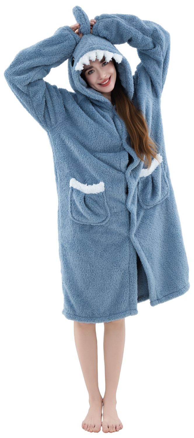 Corimori Plüschjacke Flauschiger Oversize Kuschel Deckenmantel + Kapuze pas günstig online kaufen