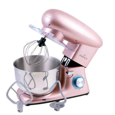 Karaca Multifunktions-Küchenmaschine Karaca Multichef Stand Mixer Rosegold, Küchenmaschine, Teigmaschine mit Rührbesen