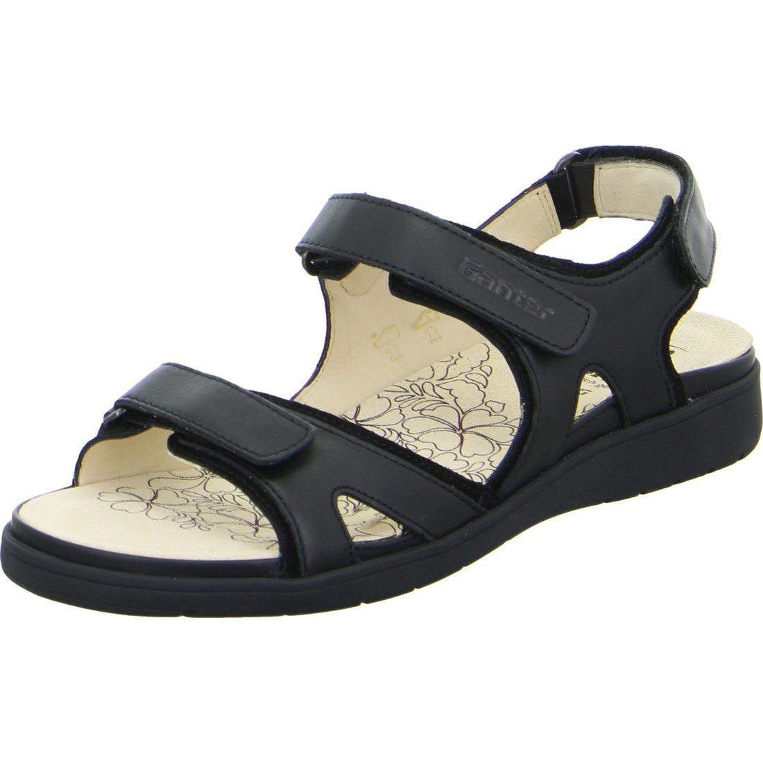 Sandalette Schuhe, schwarz Ganter Sandalette Gina Glattleder - 048810 Ganter