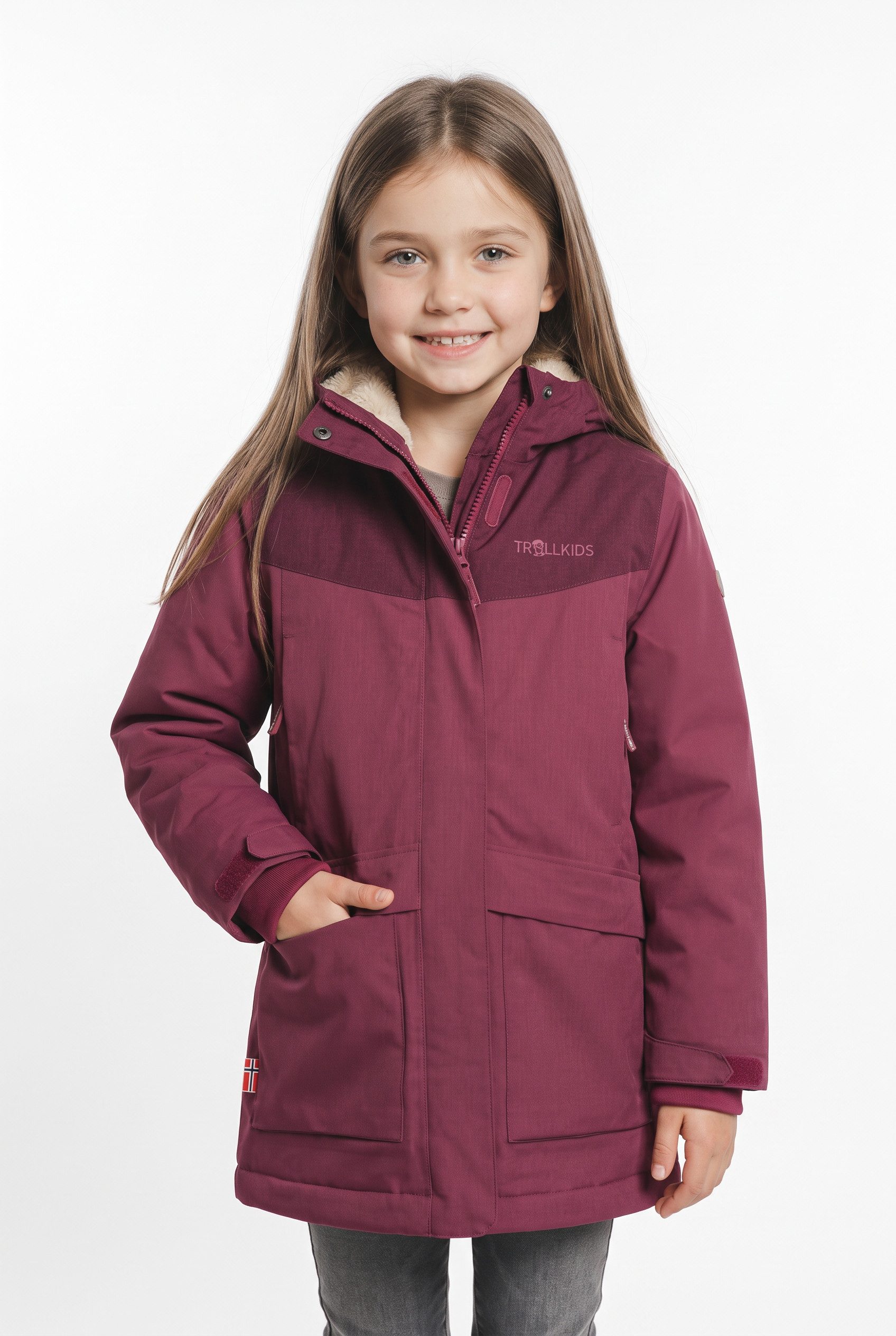 TROLLKIDS Wintermantel GIRLS OSLO COAT PRO länger geschnittener Wintermantel, aus Polyester, wasserdicht