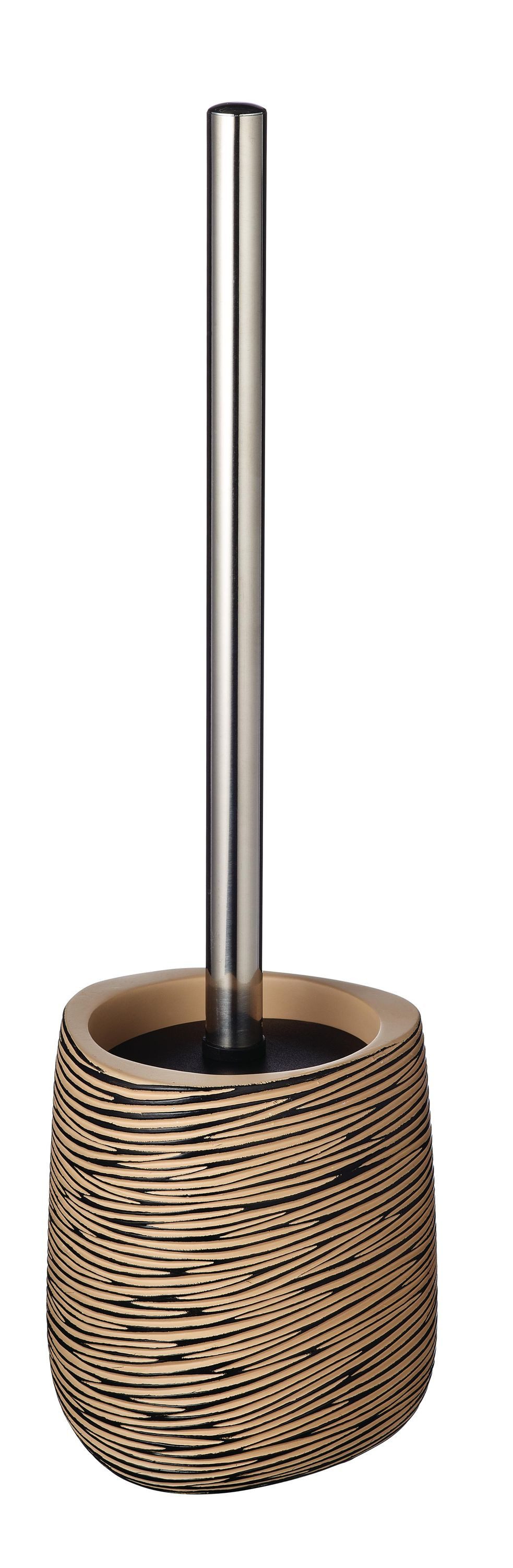 Badaccessoire-Set WC-Bürste Wood beige