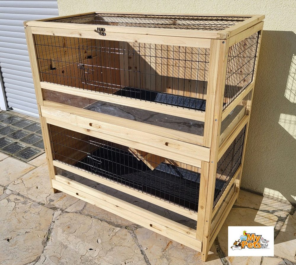 MYPETS Kleintierstall Hasenstall HOPPEL XXL Kaninchenstall Stall Käfig