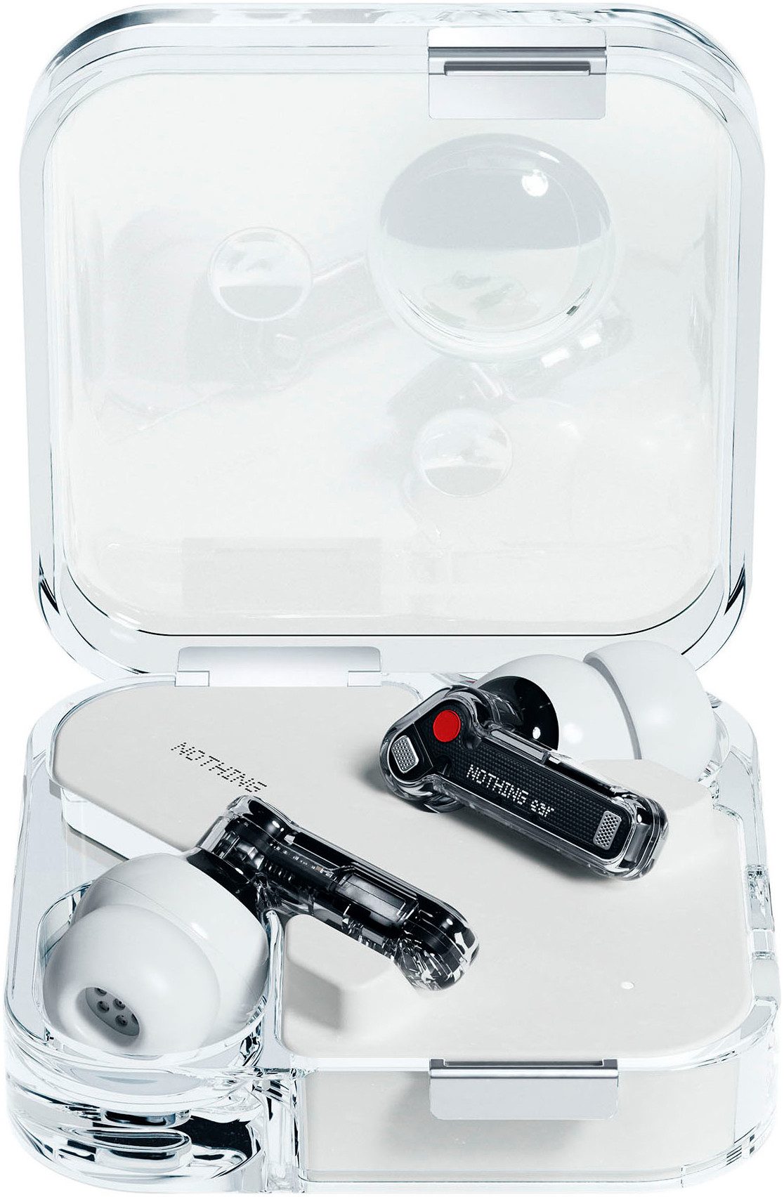 NOTHING Ear In-Ear-Kopfhörer (Active Noise Cancelling (ANC), LED Ladestandsanzeige, Bluetooth)