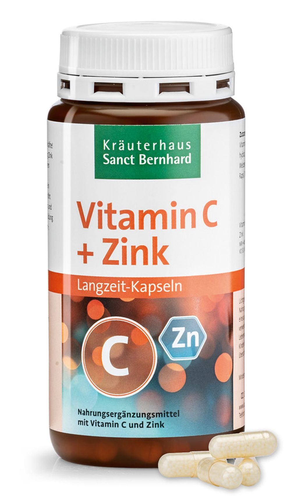 Sanct Bernhard Sanct Bernhard Vitamin C + Zink Langzeitkapseln - 180 Kapseln