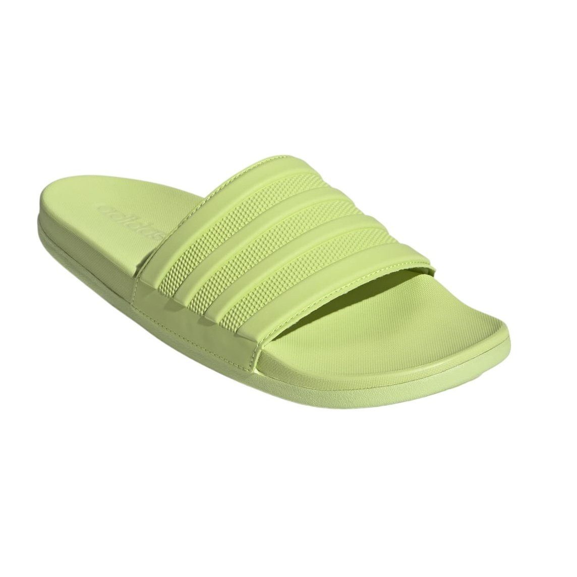 Adilette Comfort 3-Streifen 2024 limegrün - 1 Paar Badeschuh