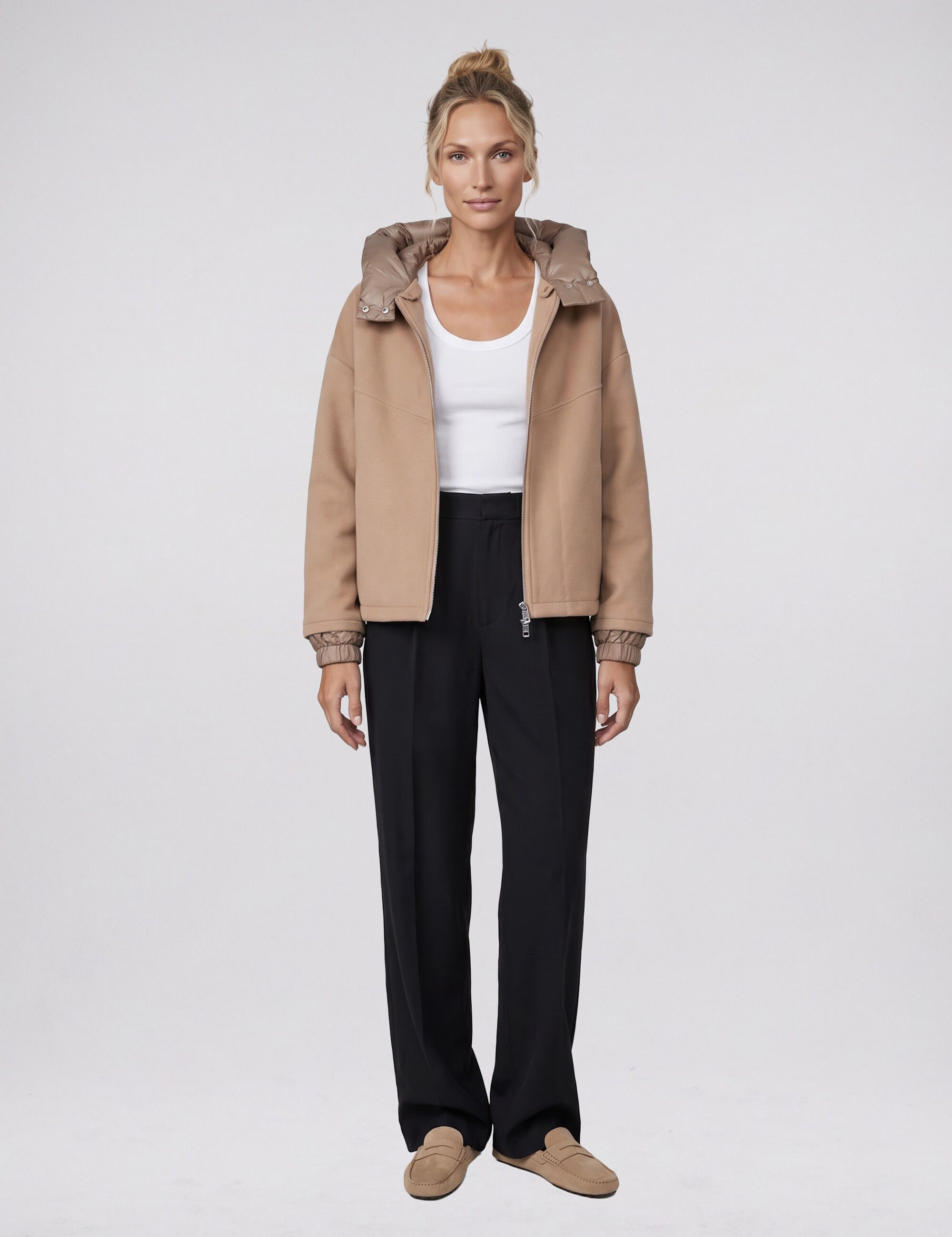 Blonde No.8 Wolljacke JERRY mit abnehmbarer Kapuze
