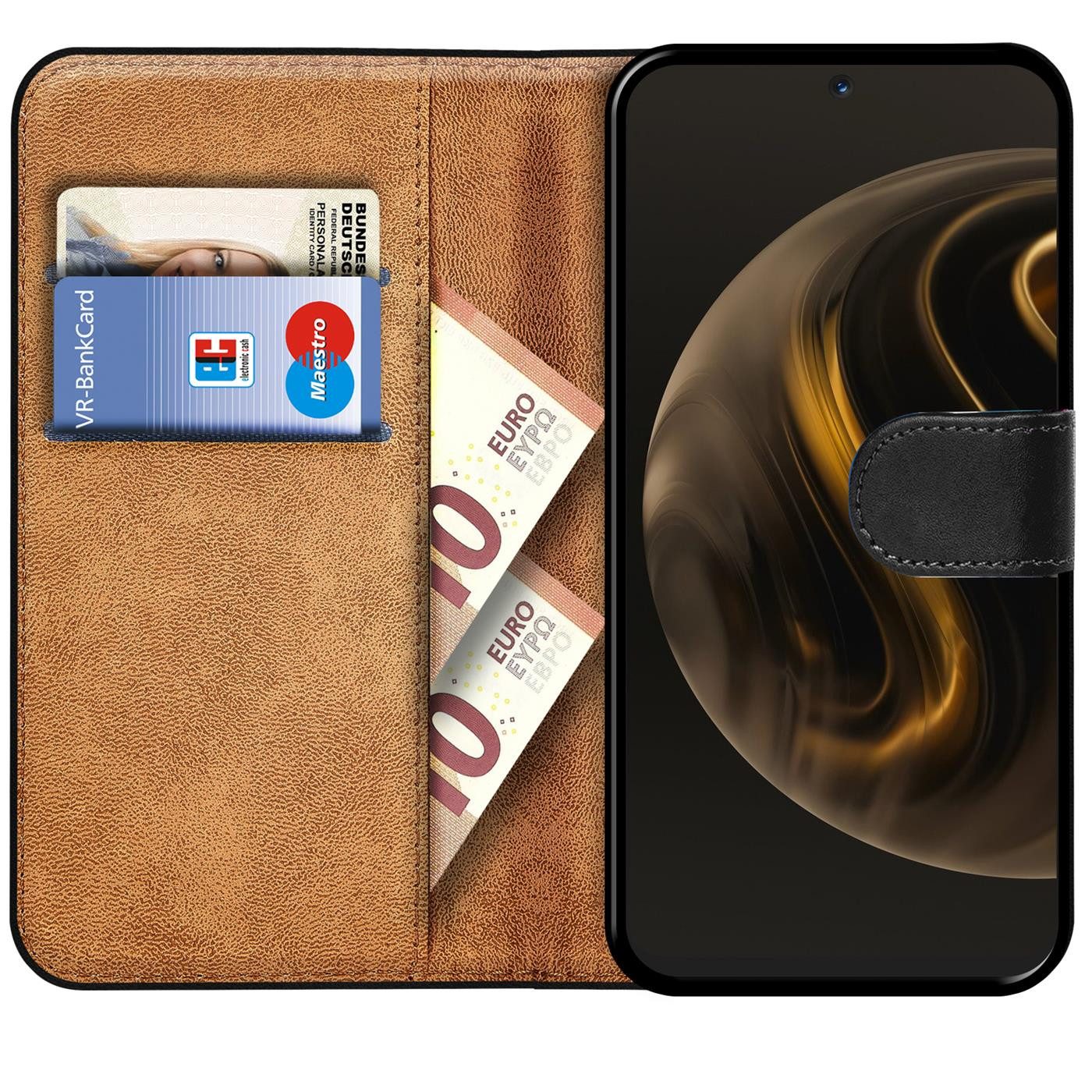 CoolGadget Handyhülle Book Case Handy Tasche für Huawei Nova 12i 6,7 Zoll, Hülle Klapphülle Flip Cover für Huawei Nova 12i Schutzhülle stoßfest