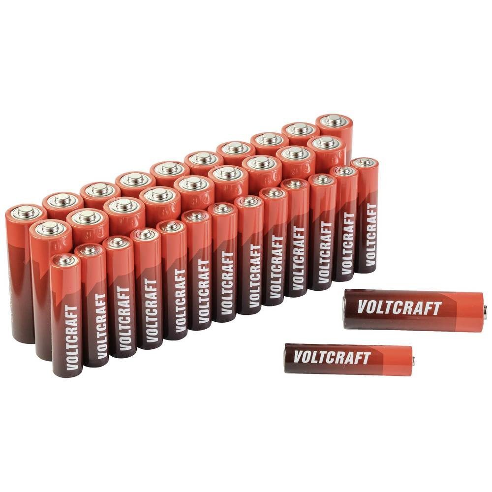 VOLTCRAFT Batterie-Set Micro, Mignon 34 St. inkl. Box Akku