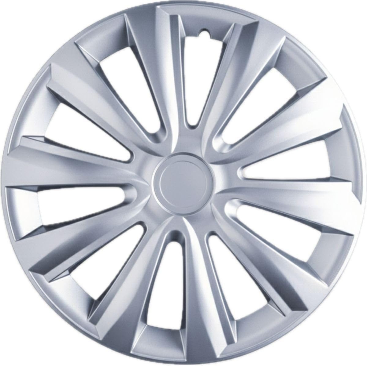 Trimak Radkappen 13-14-15-16 Zoll 4er Set Radzierblenden Silber Schwarz Schlagfest, Silber / 16-Zoll-Radkappen, ABS Kunststoff, Schlagfest, Hochwertig