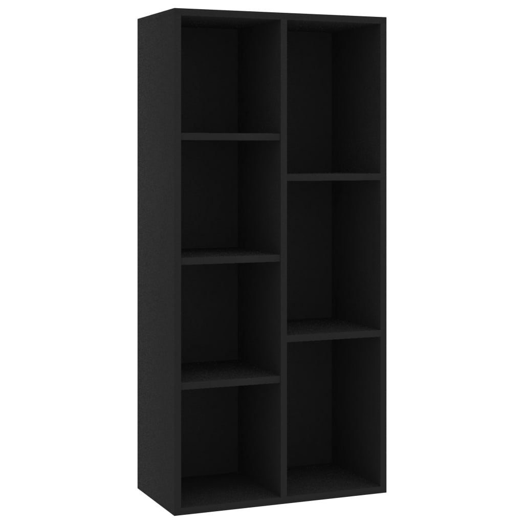 furnicato Bücherregal Schwarz 50x25x106 cm Holzwerkstoff, 1-tlg.