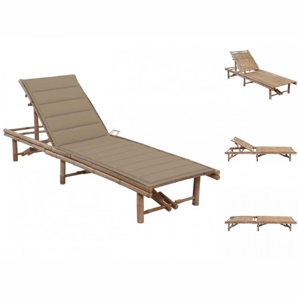 vidaXL Wellnessliege Gartenliege Sonnenliege Relaxliege Holzliege