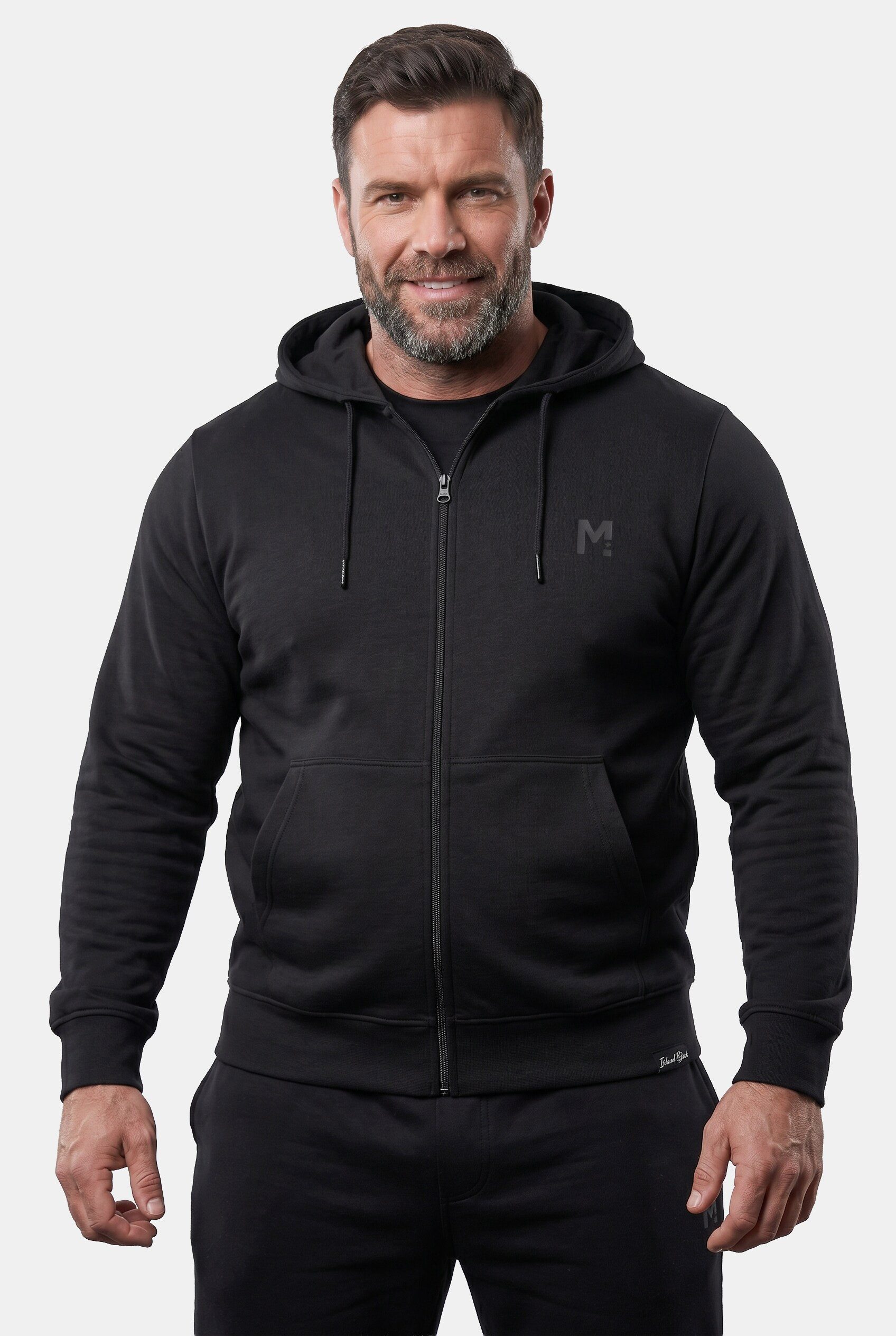 Sweatshirt Kapuzen-Sweatjacke Basic