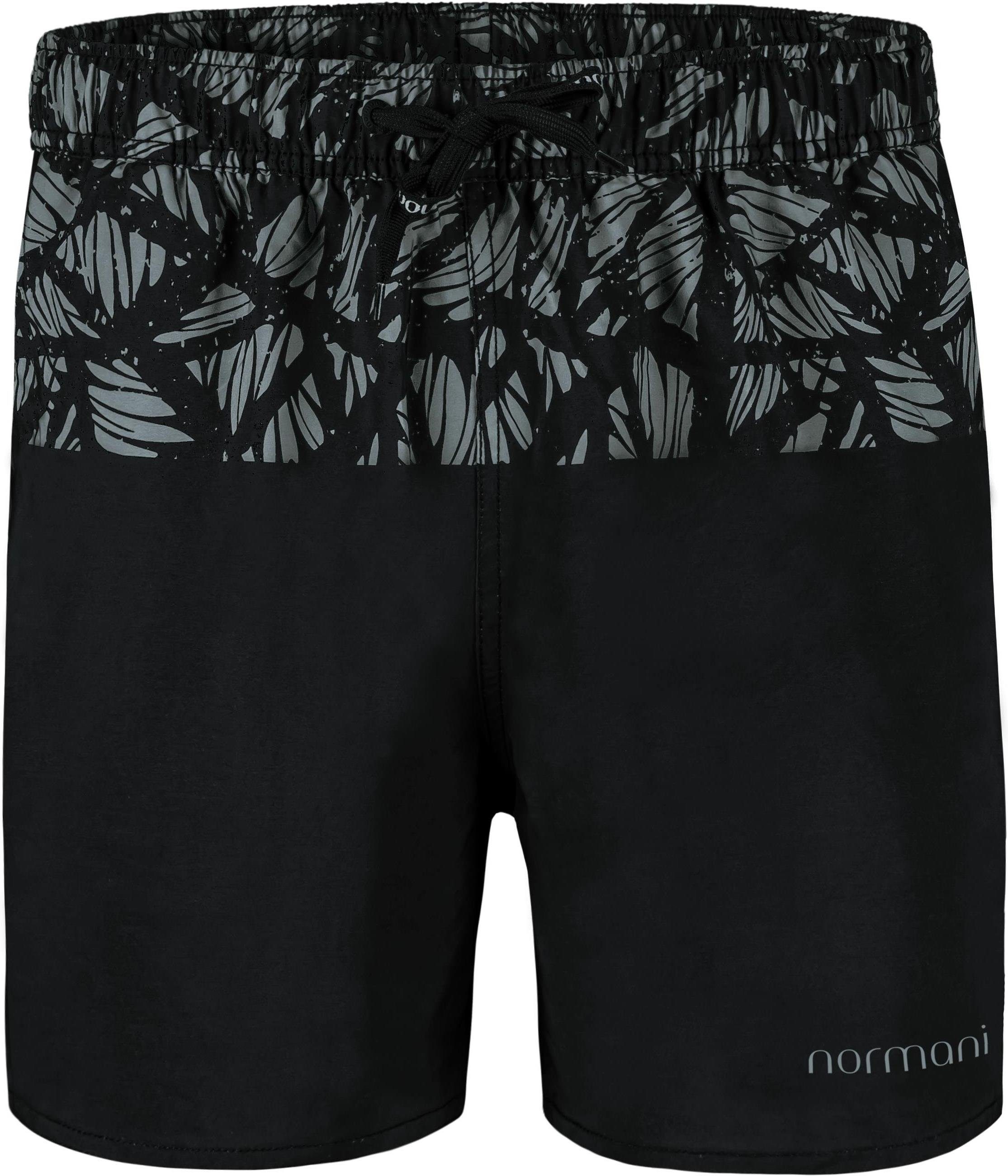 Boardshorts Badeshorts Herren Badehose Lahaina für Herren normani Schwarz Badeshorts