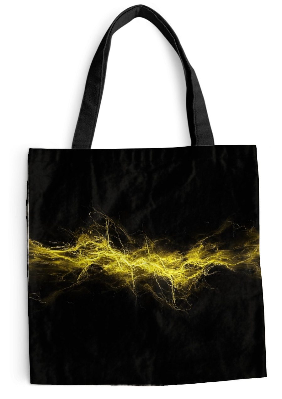 MuchoWow Shopper Spiele - Elektrizität - Gelb - Energie, Handtasche, Damen und Herren, Schultertasche, Umhängetasche, Tote Bag
