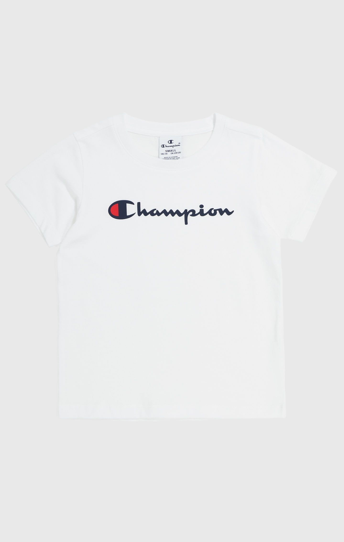 Champion T-Shirt mit Rundhalsausschnitt, aus Baumwolle
