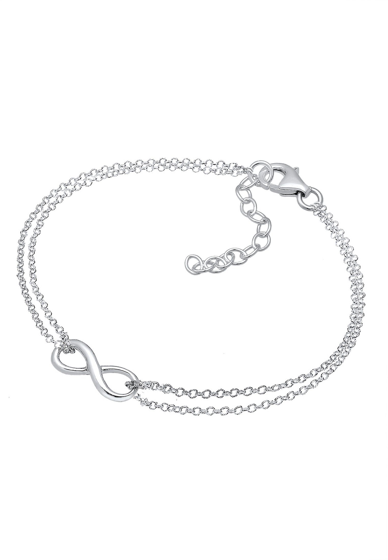 Symbol Love Silber, Armband Layer Elli Infinity Infinity Unendlichkeit