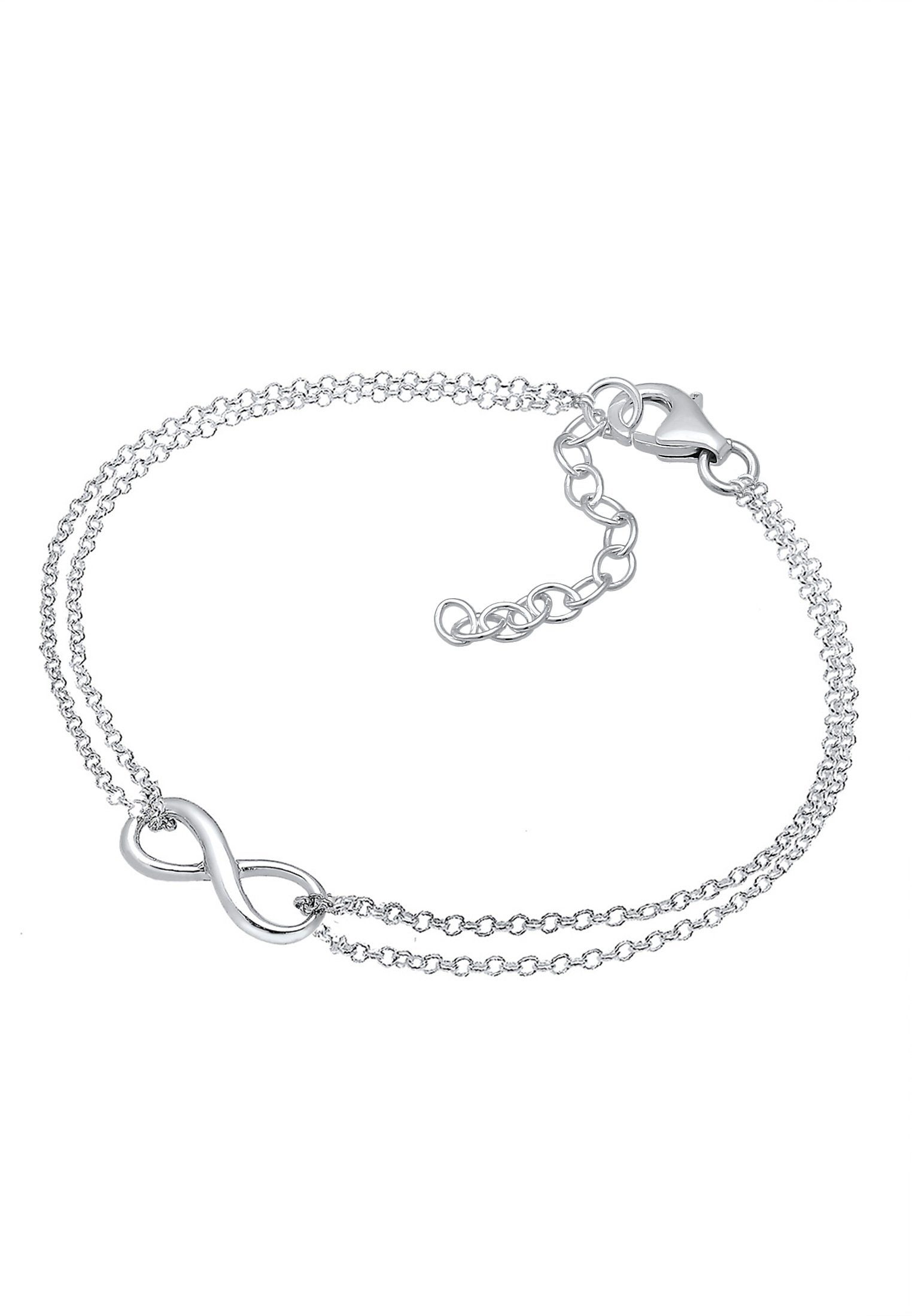 Armband Infinity Elli Symbol Infinity Layer Silber, Love Unendlichkeit