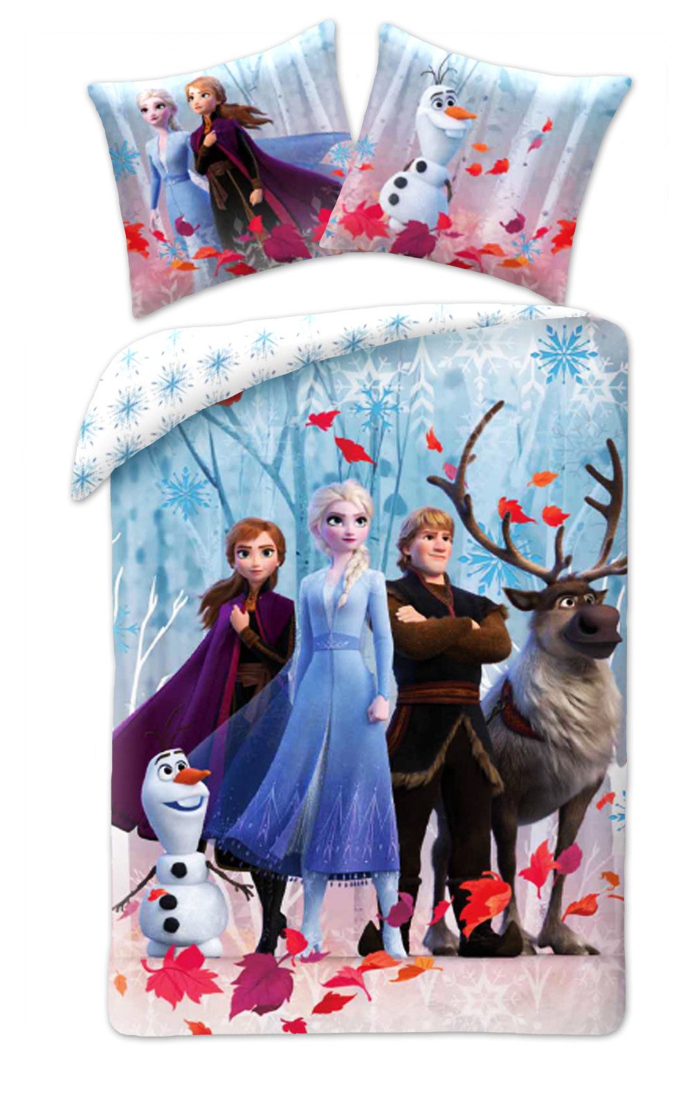 Disney Bettwäsche Disney Eiskönigin Leaf Bettwäsche günstig online kaufen