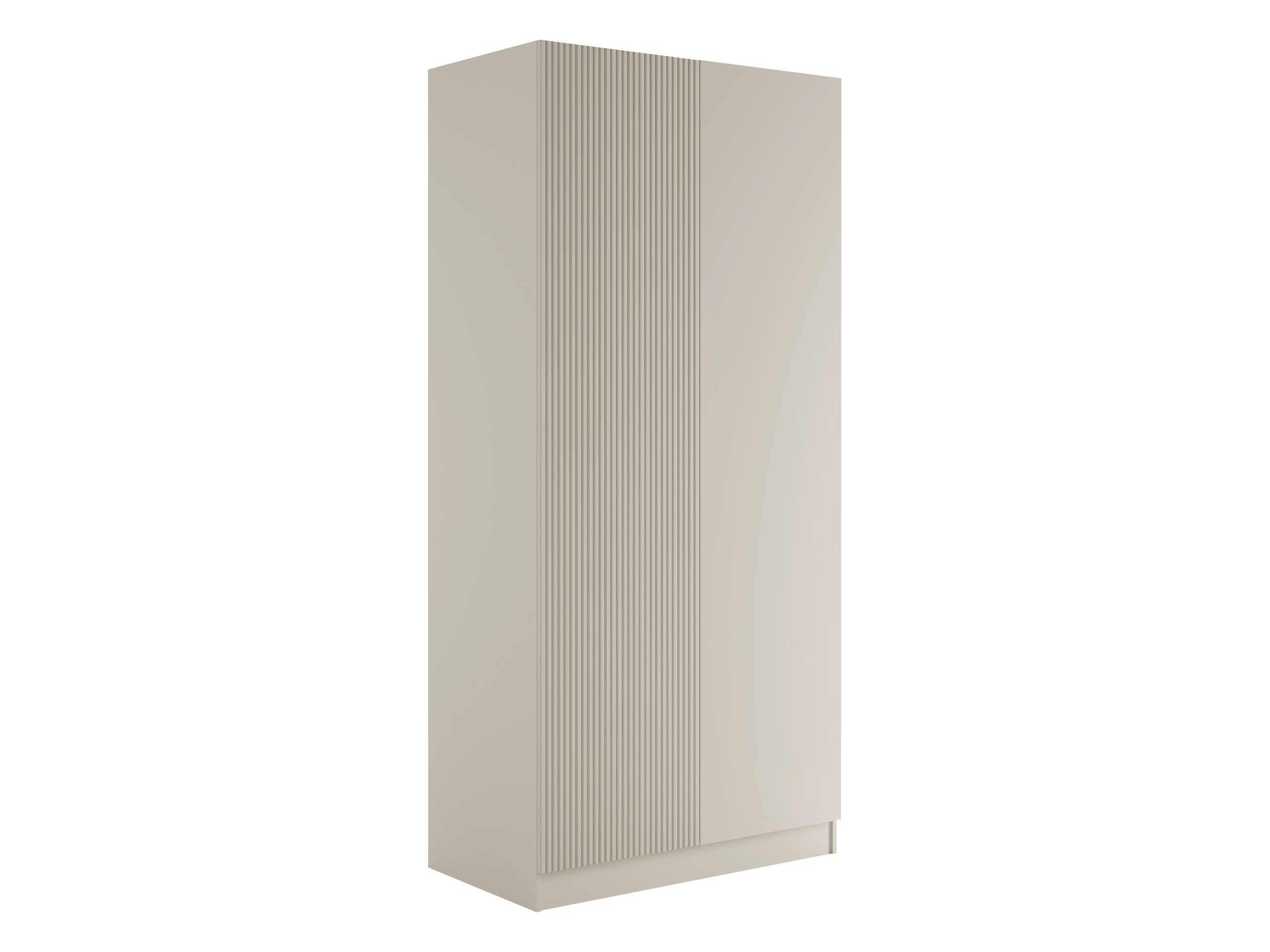 MIRJAN24 Kleiderschrank Como 2D (mit zwei Drehtüren) Kleiderstange, 103x55x220 cm