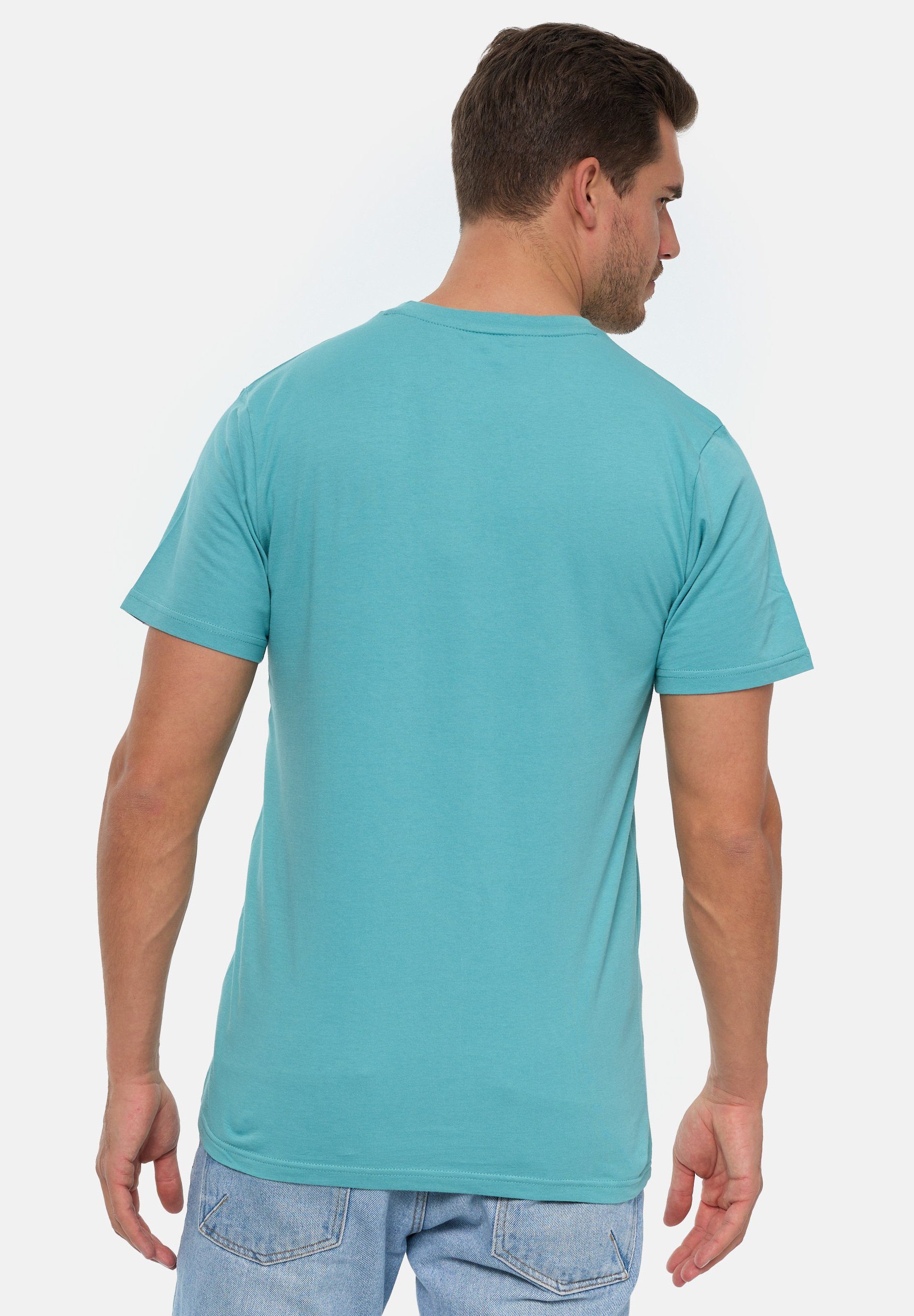 MIKON T-Shirt Eis GOTS zertifizierte Aqua Bio-Baumwolle