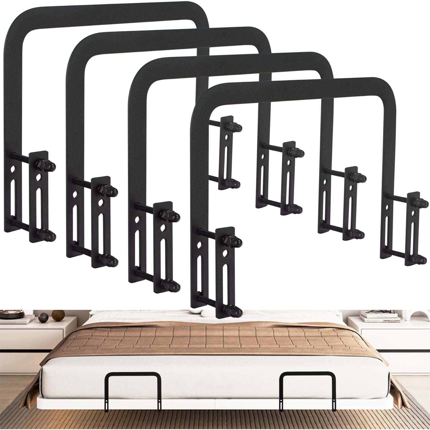 Matratzenkeil 4 Stück Universal Matratzenhalter Bett-Matratzen-Stabilisatoren Gegen PRIISF, Rutschfest Matratzenbegrenzer für Massive Bettpaneele, Holzbettrahmen