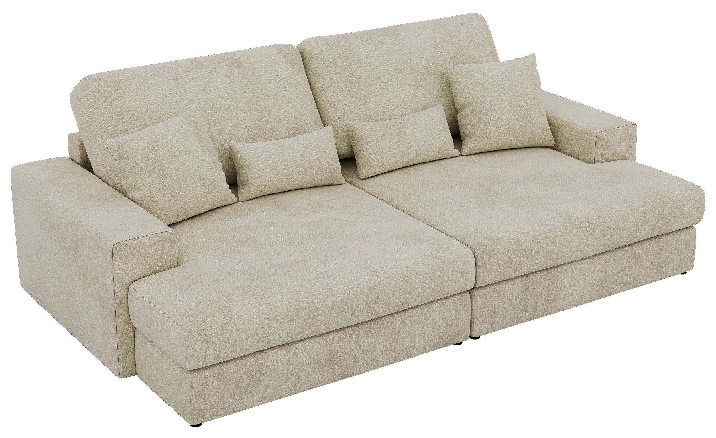 MKS MÖBEL Big-Sofa ANERO, 4-Sitzer sofa, mit großer Sitztiefe und elastischen Polstergurten