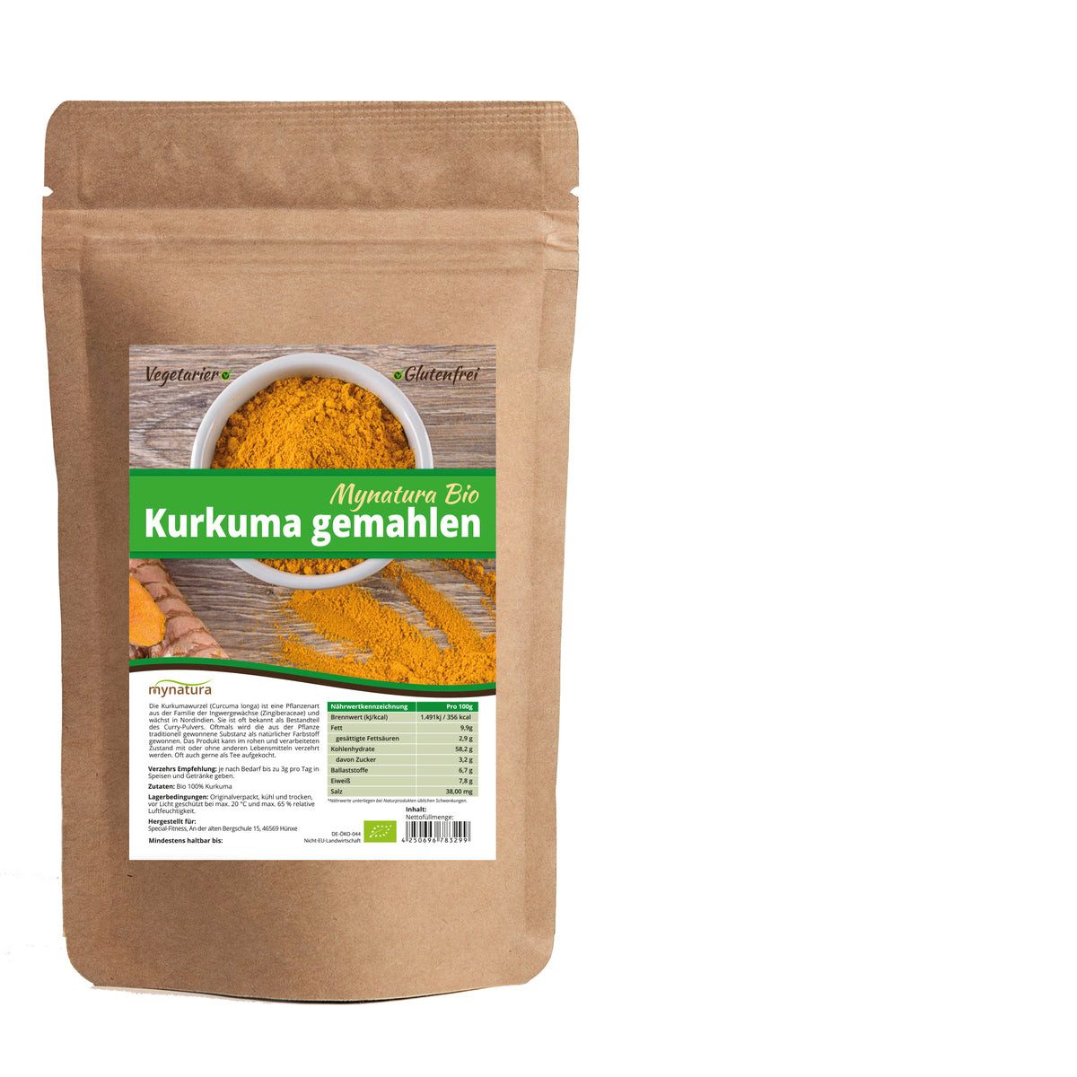 Mynatura Mynatura Bio Kurkuma Pulver Pulver, 1 er 1000 g