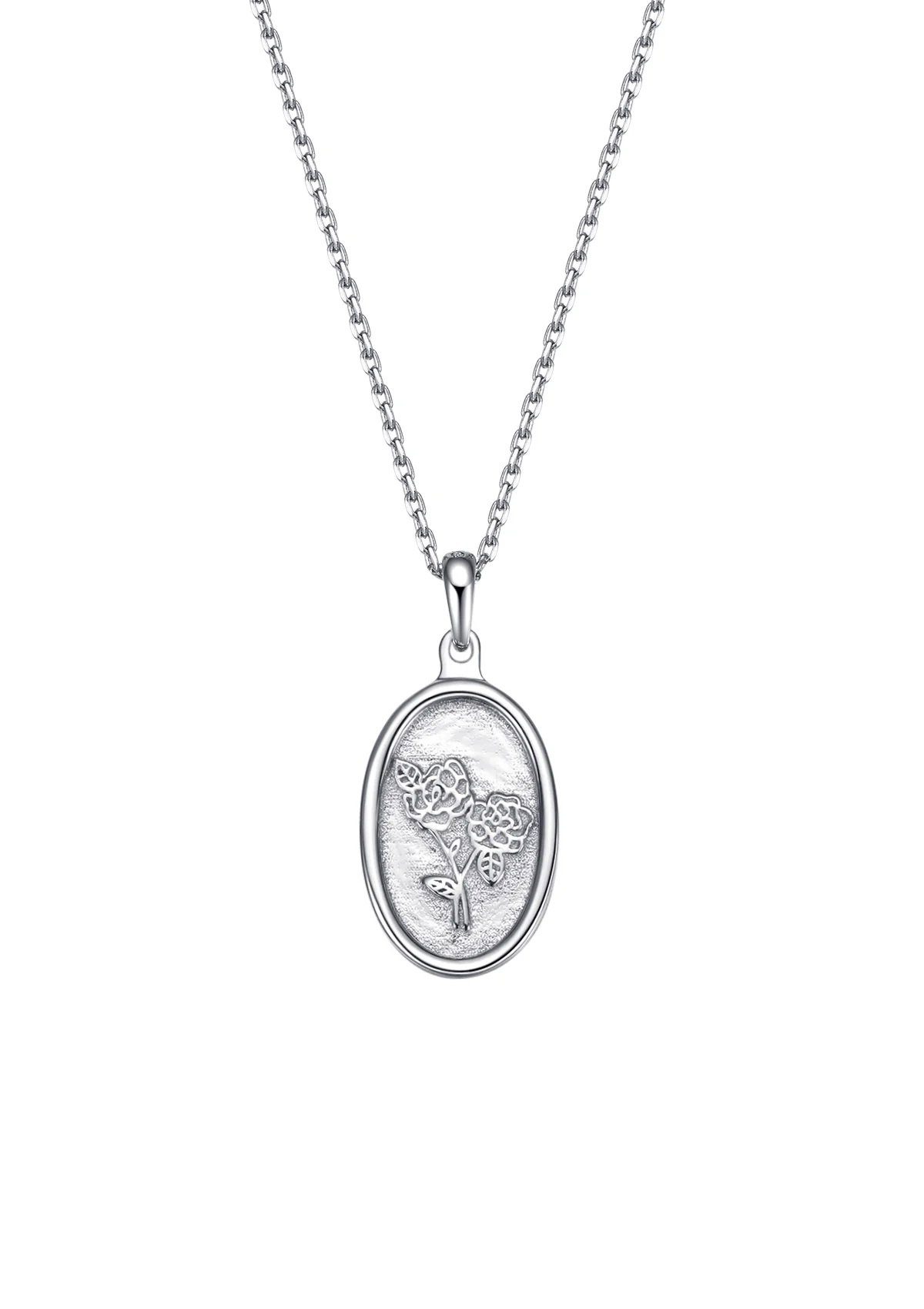 Charm-Kette Damen Anhänger Rose, 18K vergoldet