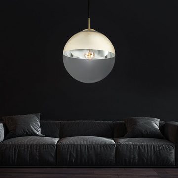 etc-shop LED Pendelleuchte, Leuchtmittel inklusive, Warmweiß, Decken Pendel Leuchte Kugel Design Wohn Ess Zimmer