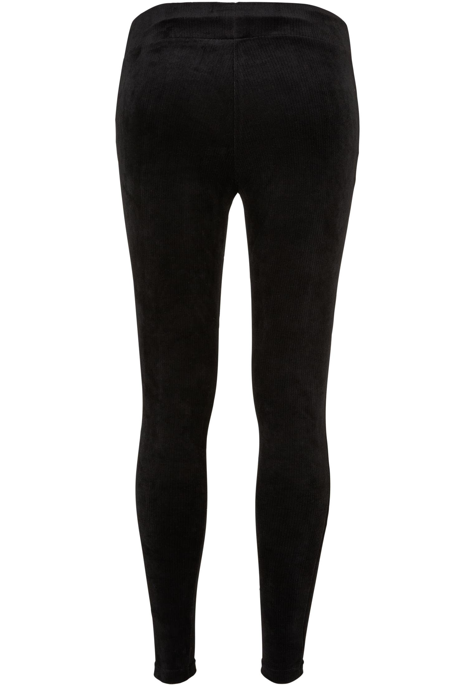 URBAN Leggings High (1-tlg) Ladies CLASSICS Leggings Velvet Waist Damen Rib