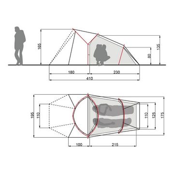 VAUDE Tunnelzelt VauDe Chapel SUL XT 2P Trekkingzelt