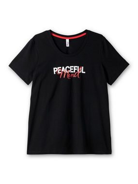 Sheego T-Shirt Große Größen mit Statement-Frontdruck