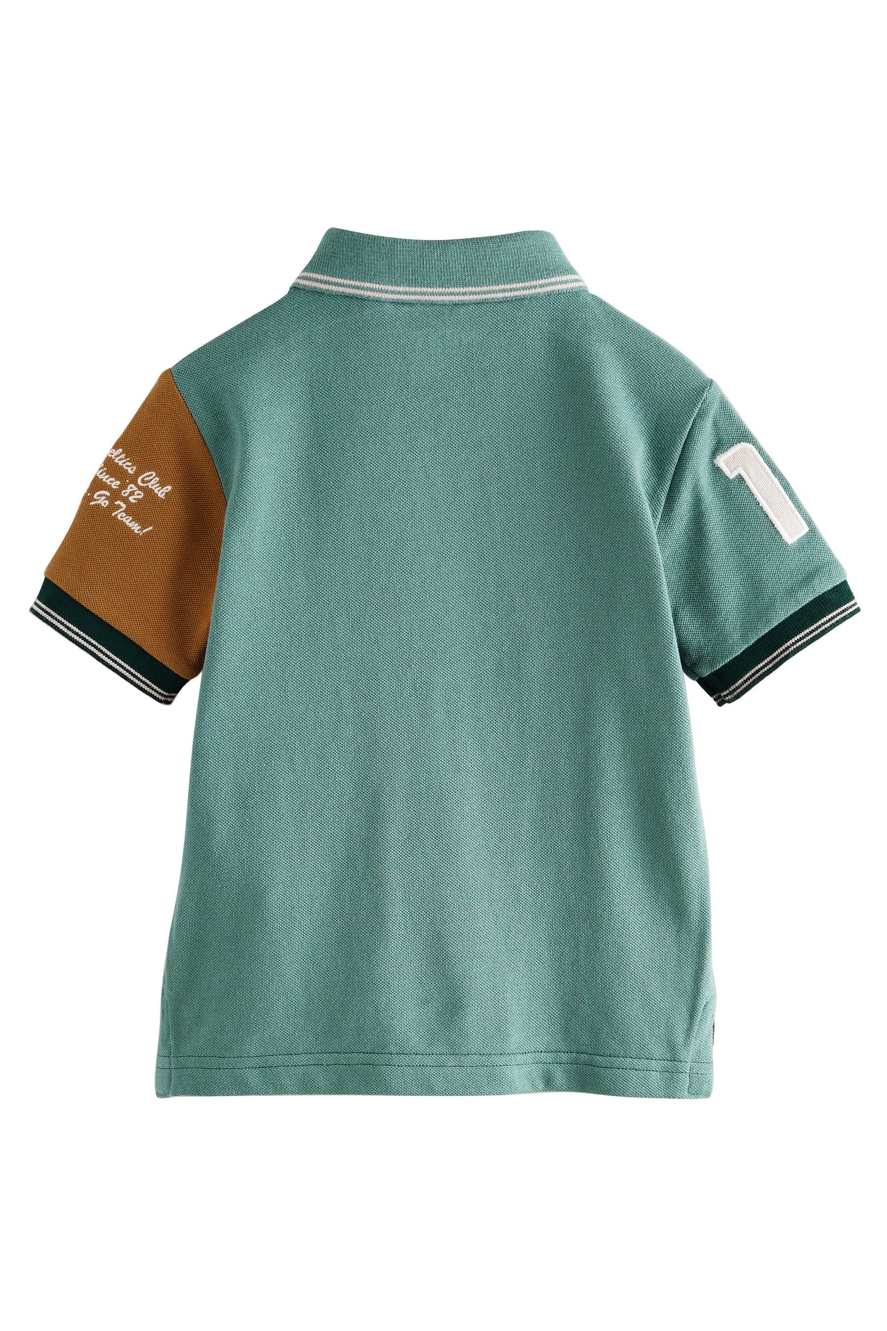 Next Poloshirt Kurzärmliges Poloshirt mit Schärpe günstig online kaufen