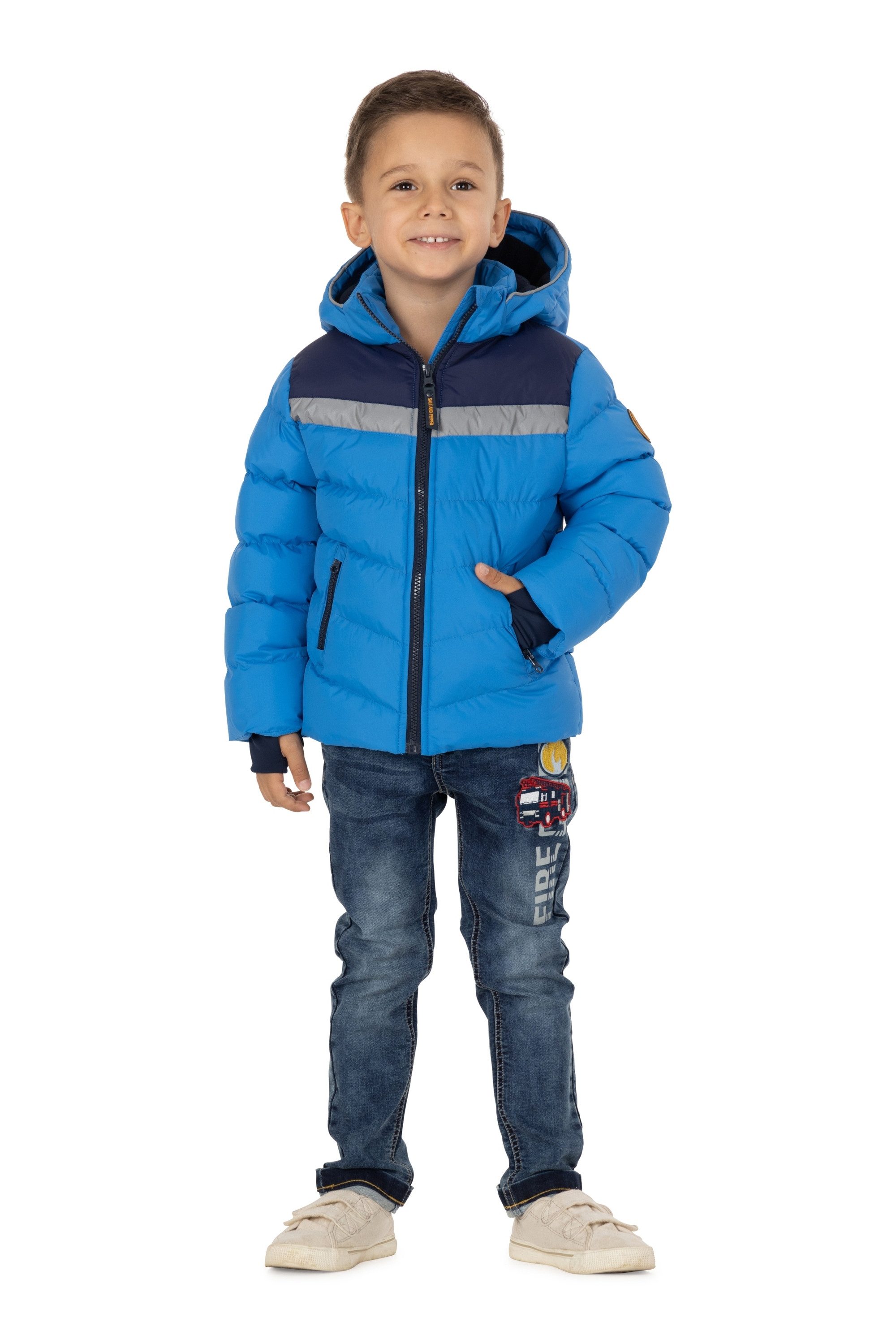 SALT AND PEPPER Steppjacke Badge mit reflektierenden Elementen