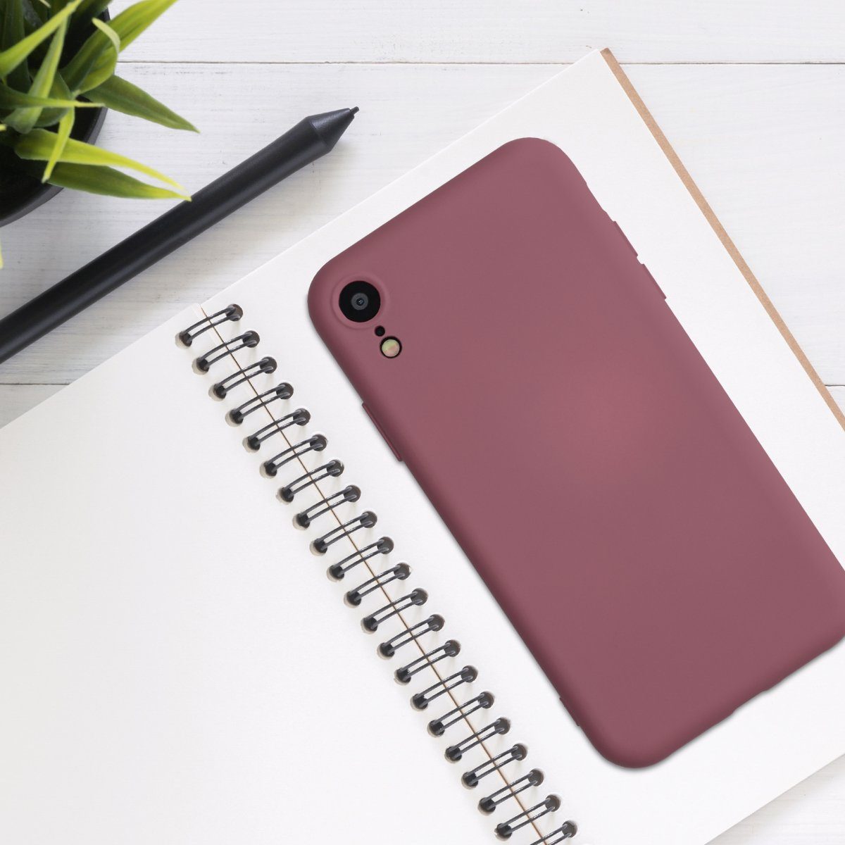 kwmobile Handyhülle Slim Case für Apple iPhone XR, Hülle Silikon Handy - Handyhülle gummiert