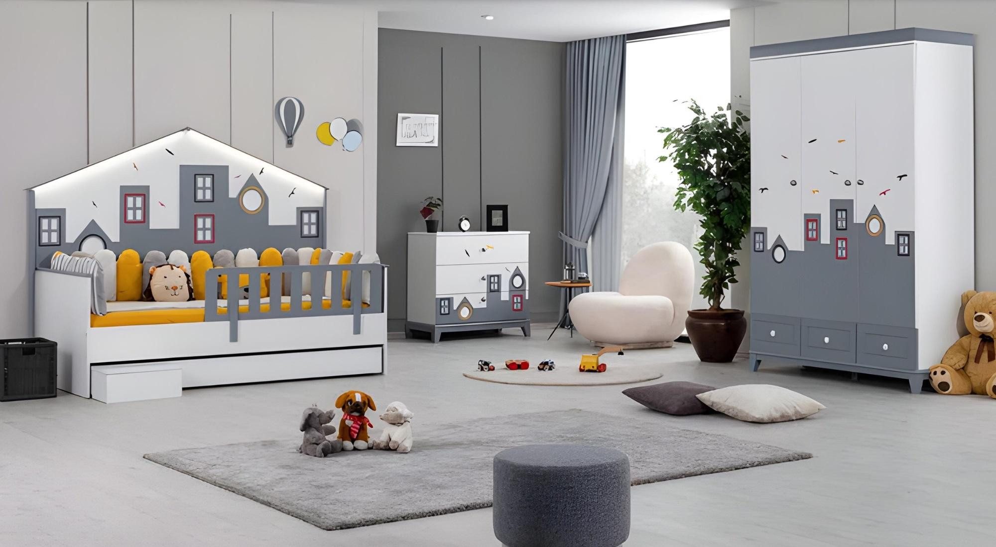 Xlmoebel Kleiderschrank Moderner Holzschrank für das Jugendzimmer in stilvollem Design (1-St., Kleiderschrank) Hergestellt in Europa