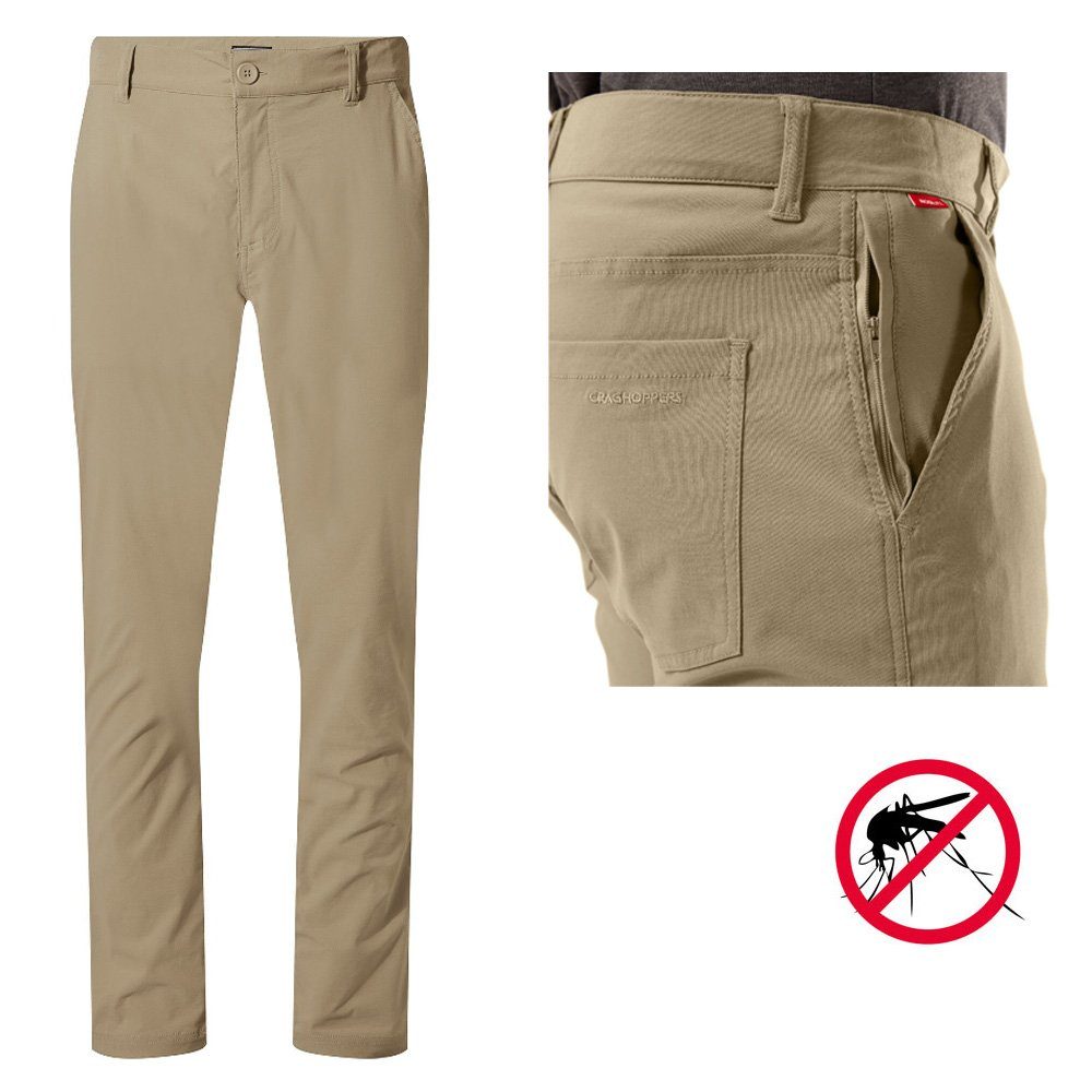 Craghoppers Softshellhose Craghoppers - NosiLife - Stretch Outdoor - Trekkinghose Santos - Herren - lange Довжина ноги - beige