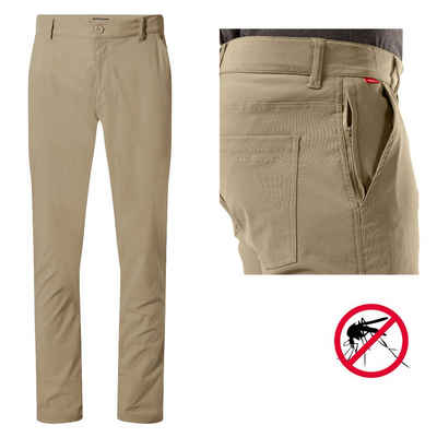 Craghoppers Softshellhose Craghoppers - NosiLife - Stretch Outdoor - Trekkinghose Santos - Herren - lange Beinlänge - beige